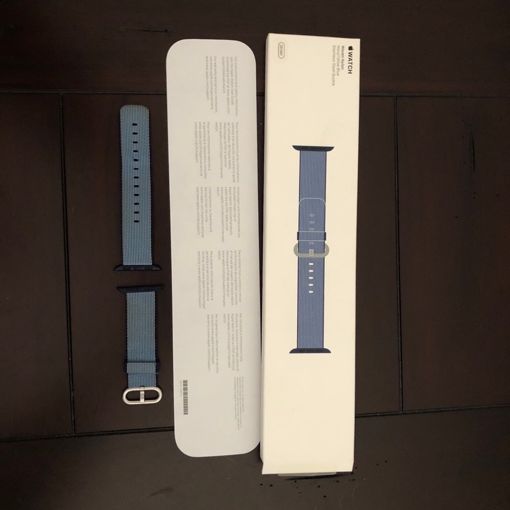 Nylon Apple Watch Band - 38 mm - Blue